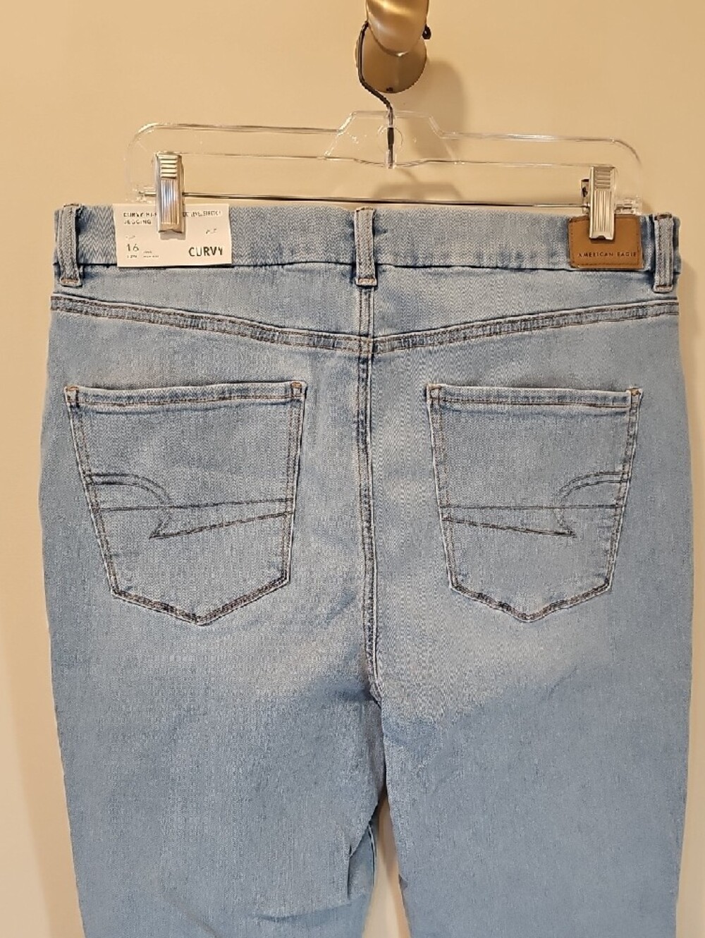 American Eagle Next Level Curvy High Waisted Jeggings; NWT; Size 16 Long - Picture 11 of 14